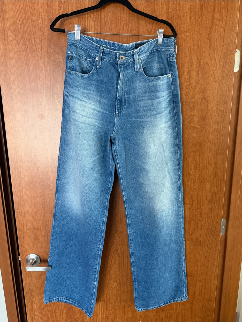 AG high rise wide leg jeans